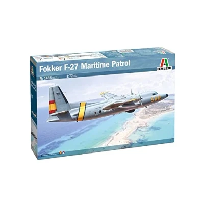 Image of Italeri ITA1455 Fokker F 27 Maritime Patrol Italy,Rolls Royce Model kit, Multi Colored