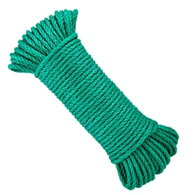 Image of Clothe Washing Line Outside. Plastic Rope Cord. Campervan Essentials. Made in Spain. 5MM*25M. Green.
