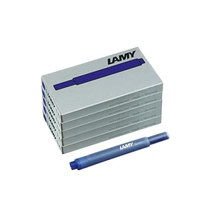 Image of Lamy T10 Set of 5 Ink Cartridges with Large Supply Suitable for All Cartridge Fountain Pen Models Contents 1.25 ml per Pieces Pack