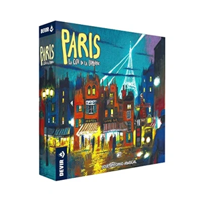 Image of Thames &amp; Kosmos Devir Paris: la Cité de Lumière, Tile Placement Game, Family Games For Game Night, Strategy Board Adults and Kids, 2 Players, Age 8+