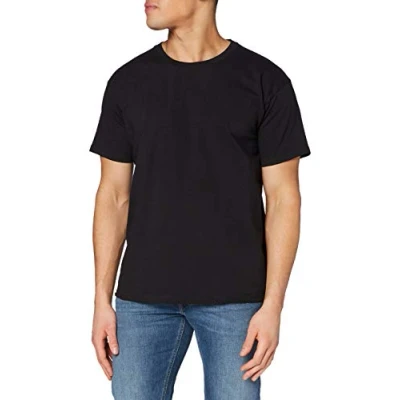 Image of Fruit Of The Loom 61036 men&#039;s T shirt in Black