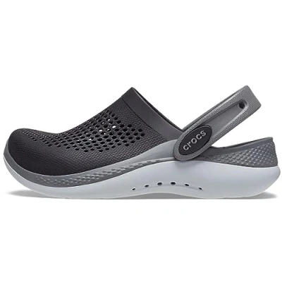 Image of Crocs Unisex Kids Literide 360 K Clogs, Black Slate Grey, 1 UK