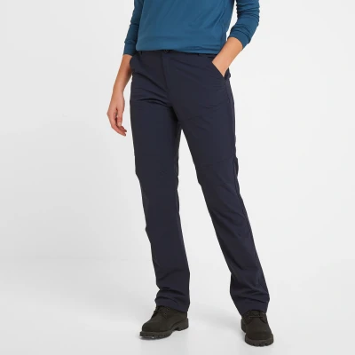 Image of TOG24 Denver Womens Walking Trousers in Lightweight, Durable Stretch Fabric Breathable Material, Large Pockets, Perfect for Warm Climates, Camping, Hiking, Biking Navy