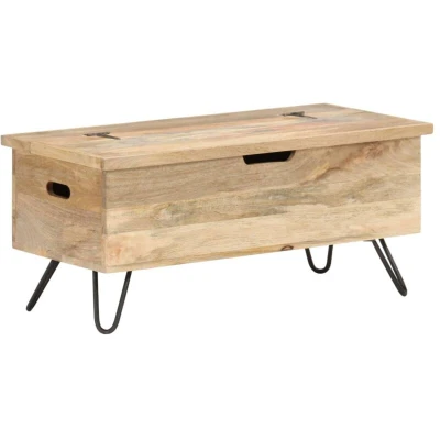 Image of vidaXL Chest 90x40x45 cm Solid Mango Wood