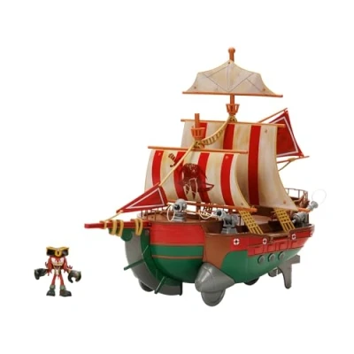Image of Sonic Prime Playset Angel&#039;s Voyage Pirate Ship Gift Set with Included 2.5&quot; Knuckles Action Figure, As Seen In The Series, Perfect For Any Fan