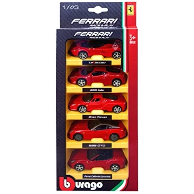 Image of Bburago Maisto France Burago Ferrari 1/43eme 5 Pack Cars