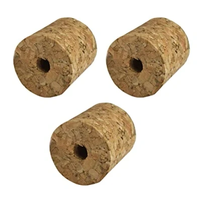Image of Almost Off Grid 3 x Bored Cork bungs for Glass demijohns Making Wine, Brewing Beer, Fermenting Cider, Traditional Homebrewing Mead