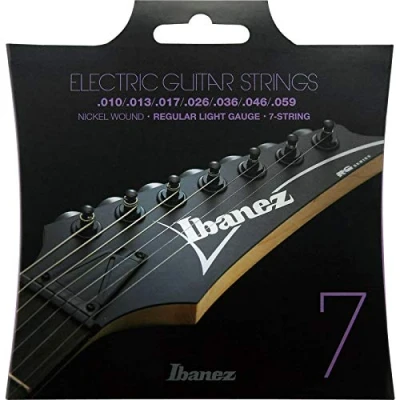 Image of Ibanez IEGS71 7 String Electric Guitars Strings Regular Light Gauge,silver