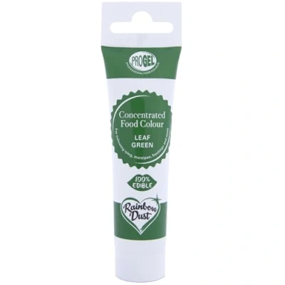 Image of Green (Leaf Green) ProGel food colouring gel for icing, frosting, buttercream and cake batter