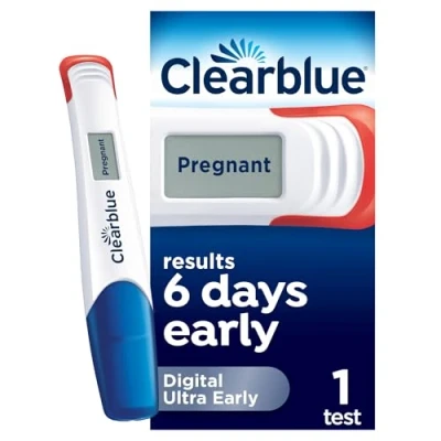 Image of Clearblue Early Detection Pregnancy Test Digital Ultra (10 MIU/ml), No Can Tell You Sooner 1 Test, Packaging May Vary