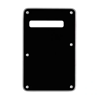 Image of Musiclily Guitar Strat Back Plate for Fender USA/Mexican Standard Stratocaster Modern Style, 3Ply Black