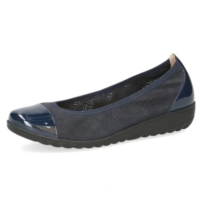 Image of CAPRICE Women&#039; 9 22103 42 Ballet Flat, Navy Nappa, 3.5 UK