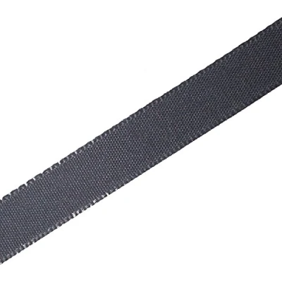 Image of Berisfords Seam Binding Polyester Ribbon Tape 25mm Wide (Dark Grey, 2 M)