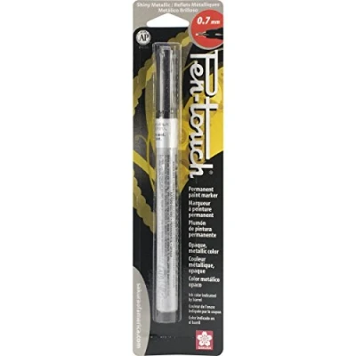 Image of Sakura 41182 Blister Card Pentouch Metallic Ink Marker, Extra Fine, Silver
