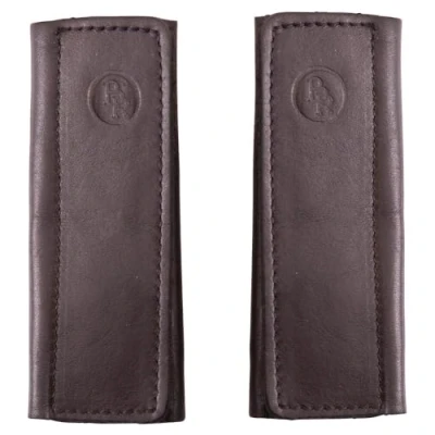 Image of BR Stirrup leather covers Velcro One Size Black