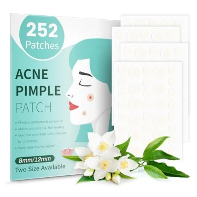Image of AMAINKI Spot Patches, Clear Remover Hydrocolloid Patches Pimple for All Skin Types(252 Patches)
