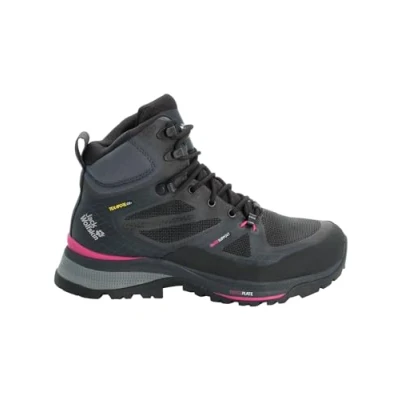 Image of Jack Wolfskin Women&#039;s Force Trekker Texapore MID W Walking Shoe, Black/Pink, 3 UK