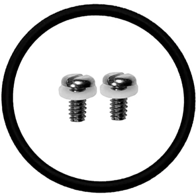 Image of Cressi O Ring + Case Back Screws Watch Style Computer, Black/Silver