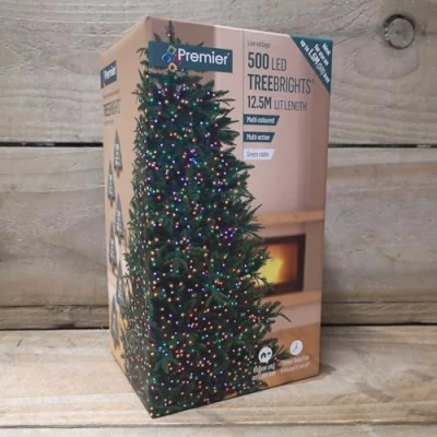 Image of Premier Decorations 500 LED Multi Action TreeBrights, Coloured