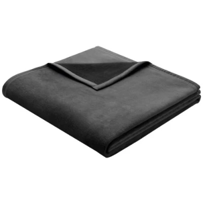 Image of Bocasa 150 x 200 cm Biederlack Exquisite Cotton Blanket Throw, Anthracite Grey