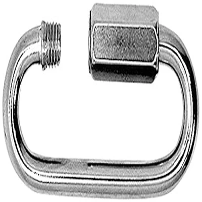 Image of Merriway BH01920 (2 Pcs) Quick Link Chain Repair Shackles, BZP Steel M4 (5/32 inch) Pack of 2 Pieces