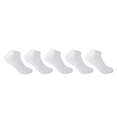 Image of Slazenger Mens 5 Pack Trainer Socks White 7 11