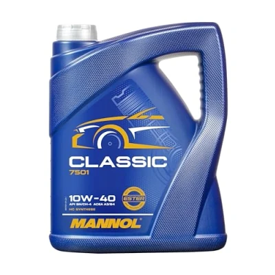 Image of Mannol 50420900500 10W 40 SM/CF Classic Engine Oil, 5L Volume