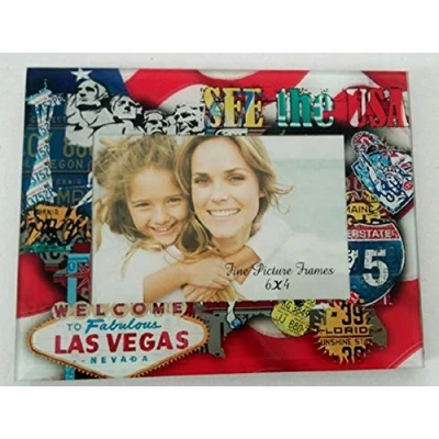 Image of Pfennig N Squid 4x6 Stylish Glass USA Las Vegas Design Photo Frame Picture Home Décor
