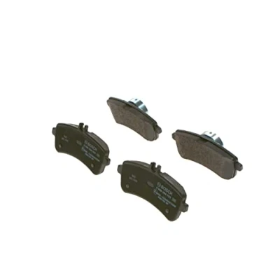 Image of 0004203700, 0064209020, A0004203700, A0064209020 Brake pad set BOSCH 0 986 494 763 Low Metallic MERCEDES BENZ: C Class Saloon, T modell