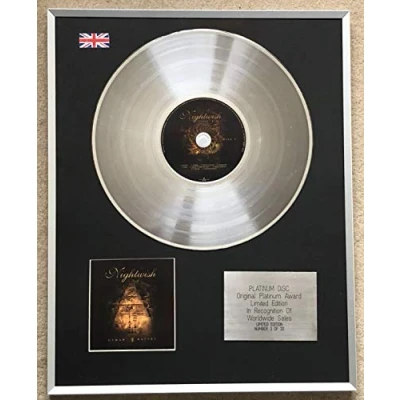 Image of Century Music Awards NIGHTWISH Limited Edition CD Platinum Disc HUMAN. NATURE