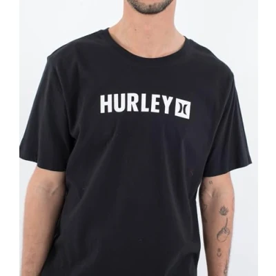 Image of Hurley T Shirt Short Sleeve Men EVD The Box Black