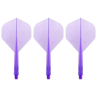 Image of Condor Zero Stress Flight System Standard Clear Purple Dart Flights Medium