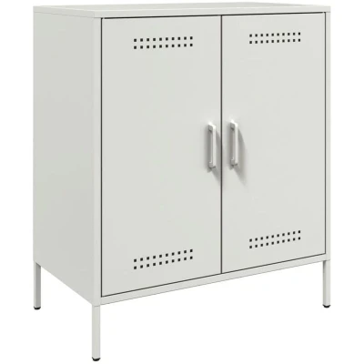 Image of vidaXL Sideboard White 68x39x79 cm Steel