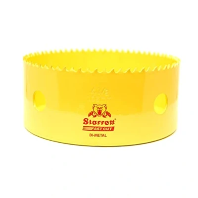 Image of Starrett HSS Bi Metal Hole Saw FCH0418 Fast Cut Extra Cobalt For Stainless Mild Sheet Wood Plastic Various Materials 105mm