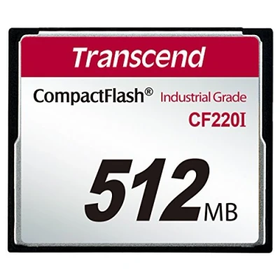 Image of Transcend 512MB CF 0.512GB CompactFlash memory card cards (CompactFlash, 40 85 C, Black, 55 100 0 95%)