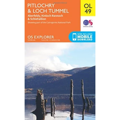 Image of Explorer OL 49 Pitlochry &amp; Loch Tummel Map