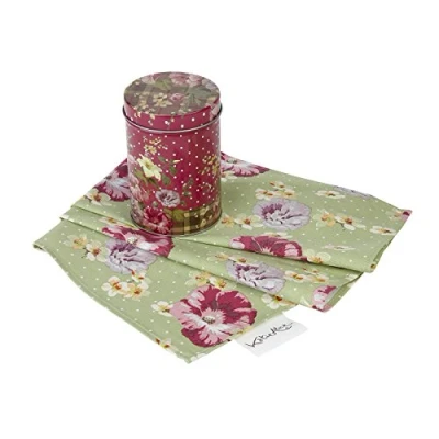 Image of Creative Tops Katie Alice Highland Fling 100% Cotton Tea Towel in Tin Set, 70 x 51 cm (27.5&quot; 20&quot;)