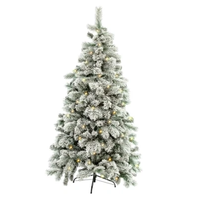 Image of Christmas Workshop 6ft Pre Lit Deluxe Snowy Wild Tree