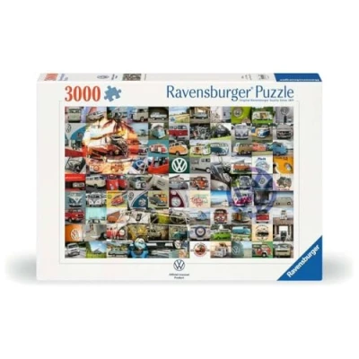 Image of Ravensburger 99 Volkswagen VW Campervan Moments 3000 Piece Jigsaw Puzzle for Adults &amp; Kids Age 12 Up
