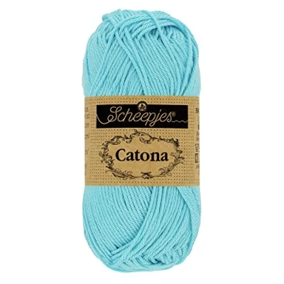 Image of Scheepjes Catona 397 Cyan Yarn 1x10g