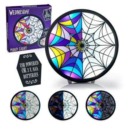 Image of WOW! STUFF Wednesday Window Moodlight with Multi Modes Addams Giftable Light Official Merchandise, Collectibles, Toys and Gifts for Teens, Adults Fans of the hit Netflix Series