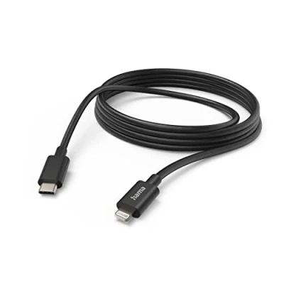 Image of Hama 3m Charging Cable USB C to Lightning iPhone Cable,