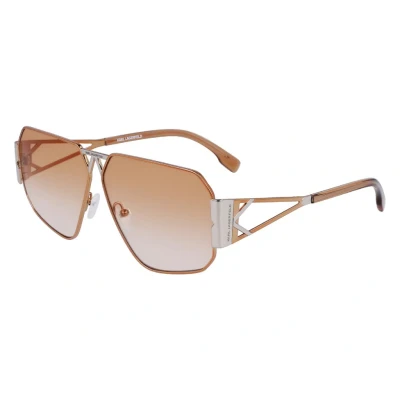 Image of KARL LAGERFELD KL339S Sunglasses, 041 Shiny Silver, One Size
