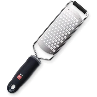 Image of DI ORO® Pro Grade Grater Kitchen Tool Easily Shreds and Grates Cheeses, Fruits, Vegetables, Ginger, Garlic Razor Sharp Stainless Steel Blade