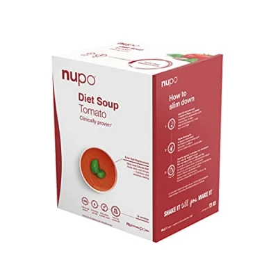 Image of NUPO Diet Soup Tomato Premium Meal Replacement for Weight Management I Clinically Proven Savory Meals Efficient Control 12 Servings Very Low Calorie Diet, Gluten Free, GMO Free