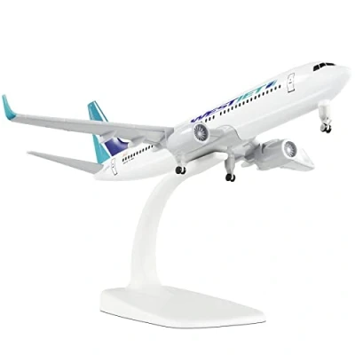 Image of Busyflies 1:300 Scale American Westjet Airlines 737 Airplane Models Alloy Diecast Model…