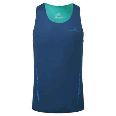 Image of Ronhill Running, Men&#039;s Tech Race Vest, Dark Navy/Deep Laguna, S