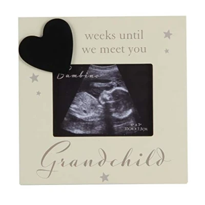 Image of Bambino Countdown Baby Scan Frame Grandparents Weeks Until We Meet You Grandchild CG1334