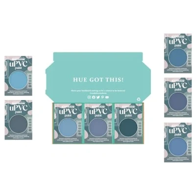 Image of Rust Oleum uPVC Paint in Gloss Finish Deep Blue Tester Box