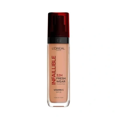 Image of L&#039;Oréal Paris Liquid Foundation, Full Coverage, Lasting Wear, With Vitamin C and SPF 25, Infallible 32H Fresh 300 Amber Beige